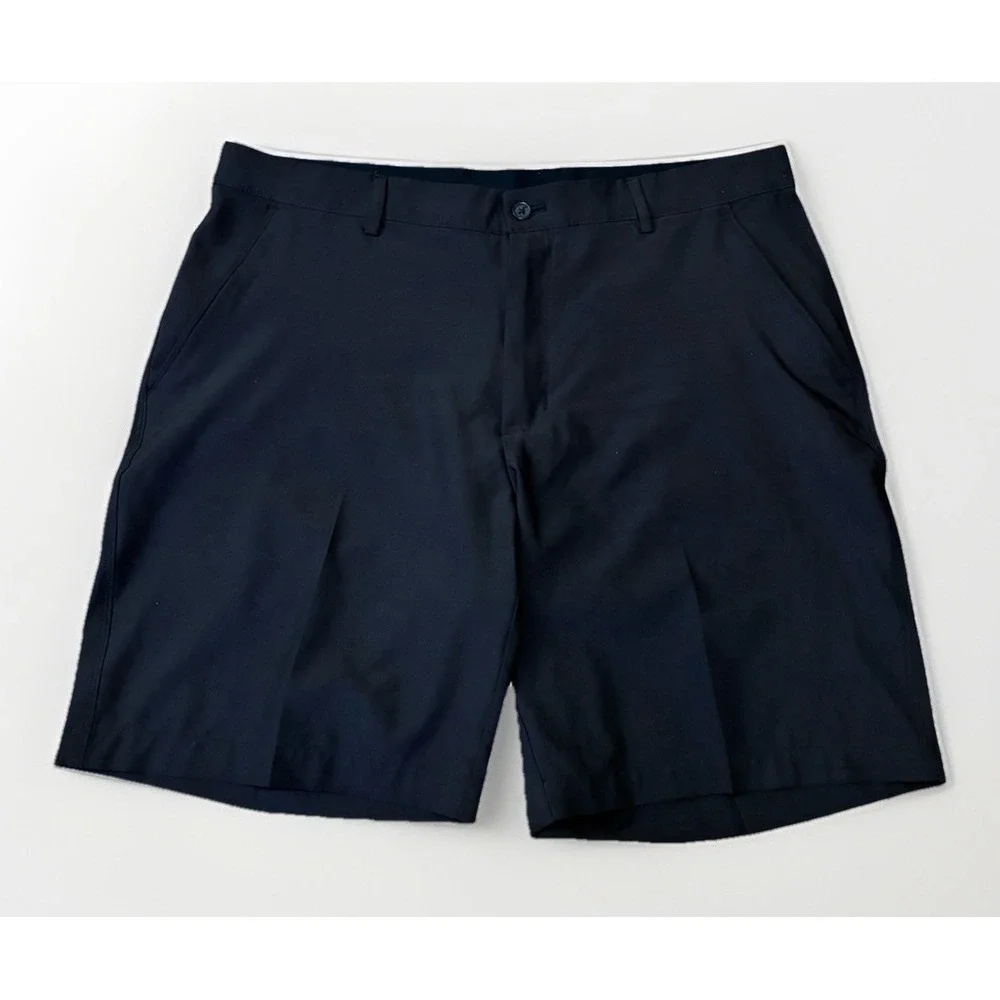 Greg Norman Shorts Mens 36 Black Performance Golf Shorts Stretch Classic Pockets